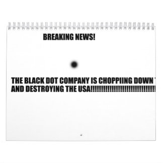 邪悪で黒い点のカレンダー カレンダー