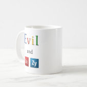 邪悪で、不精なマグ コーヒーマグカップ (正面左)