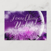 邪悪なおもしろいハロウィンラブムーン結婚ズ エンクロージャーカード (正面)