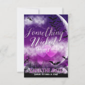 邪悪なおもしろいハロウィーンラブムーンザデイト セーブザデート (正面)