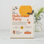 邪悪なおもしろい幽霊のよく出る発生ハローウィンパーティ 招待状 (スタンド正面)