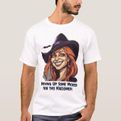 邪悪なおもしろい – ハロウィーンTシャツ Tシャツ (正面)