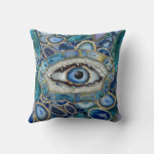 邪悪なアイアムレットブルージオデスとクリスタル クッション (裏面)