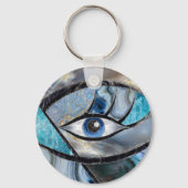 邪悪なアイアムレットミネラル質感コラージュ キーホルダー (正面)