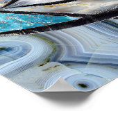 邪悪なアイアムレットミネラル質感コラージュ ポスター (角)