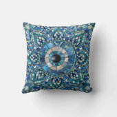 邪悪なアイアムレットモザイクマンダラアート クッション (裏面)