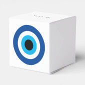 邪悪なアイブルーマティ幸運と保護ウェディングパーティー フェイバーボックス (裏面サイド)