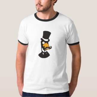 邪悪なアヒル(シルエットアイコン)の人のティー Tシャツ