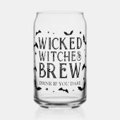邪悪なウィッチブルハロウィーンカクテルパーティー ガラス缶 (正面)