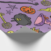 邪悪なエレガント紫 ラッピングペーパー (角)