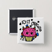 邪悪なカップケーキ 缶バッジ (正面&裏面)