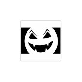 邪悪なカボチャ顔ハロウィーンシルエットアートスタンプ ラバースタンプ (インプリント)