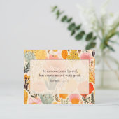 邪悪なキリスト教の聖句に打ち勝てない ポストカード (スタンド正面)