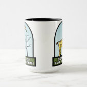 邪悪なキリンのマグの用心して下さい マグカップ (中央)