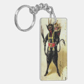 邪悪なクランパスホラーデーモンホリデークリスマスクリスマス キーホルダー (正面左)