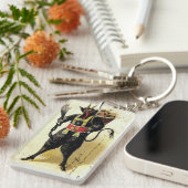 邪悪なクランパスホラーデーモンホリデークリスマスクリスマス キーホルダー (正面右)