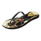 邪悪なクランパスホラーデーモンホリデークリスマスクリスマス ビーチサンダル (アングル)