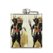 邪悪なクランパスホラーデーモンホリデークリスマスクリスマス フラスク (裏面)