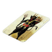 邪悪なクランパスホラーデーモンホリデークリスマスクリスマス マグネット (左側)