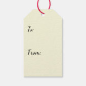 邪悪なクランパスホラー悪魔のクリスマスクリスマス ギフトタグ (裏面)