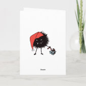 邪悪なクリスマスバグのオープニングプレゼント シーズンカード (裏面)