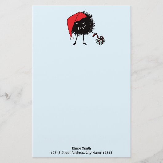 邪悪なクリスマスバグの開梱プレゼント 便箋 (正面)