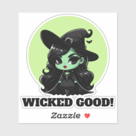 邪悪なグッドリトルグリーンウィッチ招待状 シール