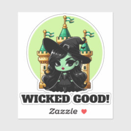 邪悪なグッドリトルグリーンウィッチ招待状 シール