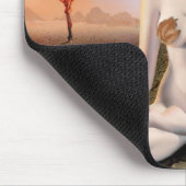 邪悪なゴシックの女神対よい マウスパッド (コーナー)