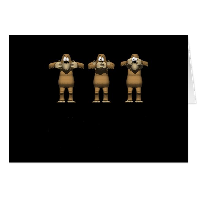 邪悪なサルの声を聞かない (正面横)