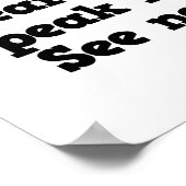 邪悪なサルの声を聞かない ポスター (角)