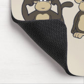 邪悪なサルを聞かない – 新規 マウスパッド (コーナー)