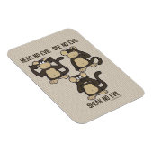 邪悪なサルを聞かない – 新規 マグネット (右側)