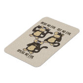 邪悪なサルを聞かない – 新規 マグネット (左側)