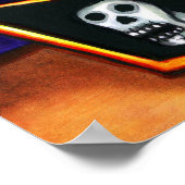 邪悪なジャックインザボックスと妖精のゴシックファンタジーアート ポスター (角)