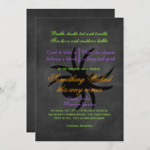 邪悪なスパイダーハロウィーン招待状 招待状 (正面/裏面)