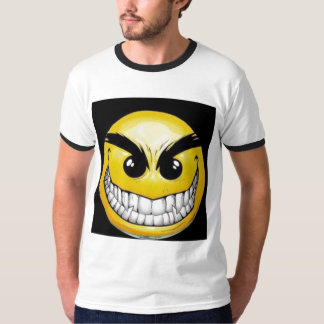 邪悪なスマイリーフェイス Tシャツ