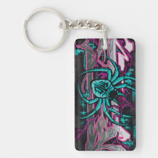 邪悪なターコイズクモ キーホルダー (正面)