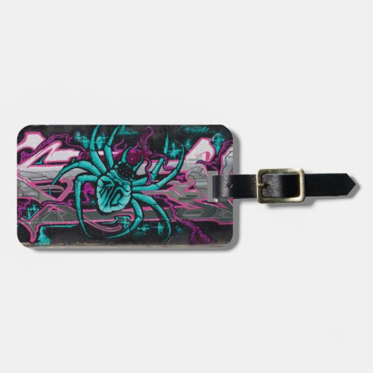 邪悪なターコイズクモ ラゲッジタグ (正面横)