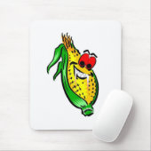 邪悪なトウモロコシのマウスパッド マウスパッド (マウス)