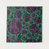 邪悪なトリップ（幻覚体験）のような抽象芸術スライムホールデザインパターン タペストリー (正面(横))