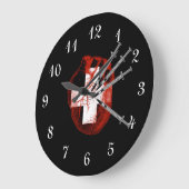 邪悪なナースハート ラージ壁時計 (傾斜)