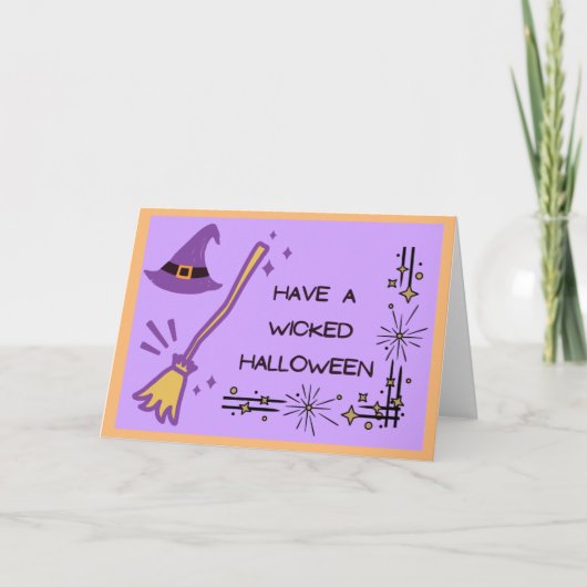 邪悪なハロウィーンをお持ち-紫のカード カード (正面)