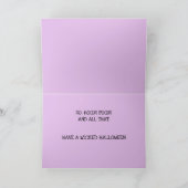 邪悪なハロウィーン カード (内部)