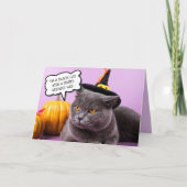 邪悪なハロウィーン カード (正面)