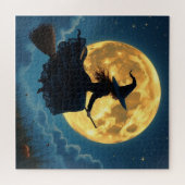 邪悪なハロウィーン | 満月のブロムの魔女 ジグソーパズル (横)