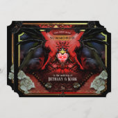 邪悪なハロウィ結婚ンの『一緒に』 招待状 (正面/裏面)