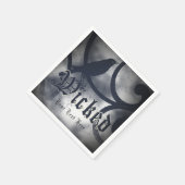 邪悪なハローウィンパーティブラックカラスの鳥の衣装 スタンダードカクテルナプキン (角)