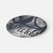 邪悪なハローウィンパーティブラッククロウバード ペーパープレート (アングル)