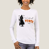 "邪悪なバイブのみ" – ハロウィーンブラックウィッチ – トライブレンドTシャツ (正面)